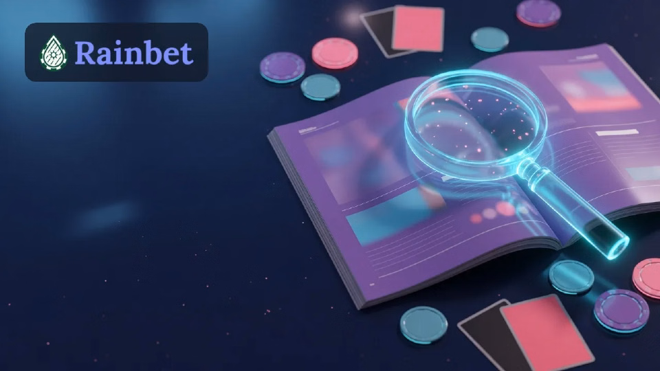 Open guidebook beside a compass, casino chips and a maple leaf